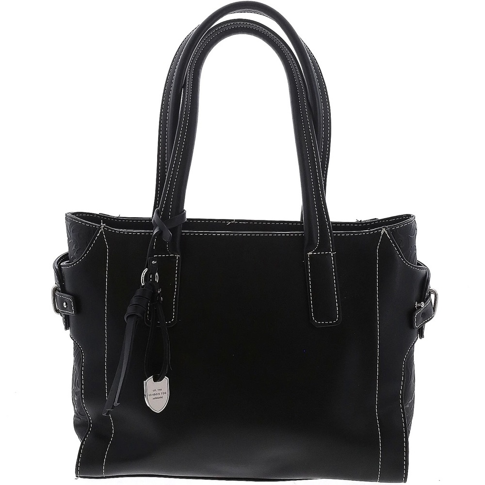 London Fog One Size Black Leather Shoulder